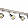 Opbouwspots|Opbouwspots|LED spot met 4 spots 5W GU10 chroom