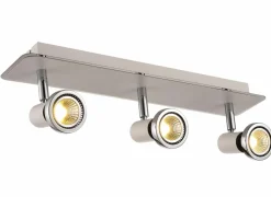 LED spot met 3 spots 5W GU10 chroom wit- Opbouwspots|Opbouwspots