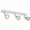 Opbouwspots|Opbouwspots|LED spot met 3 spots 5W GU10 chroom wit