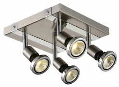 Opbouwspots|Opbouwspots|LED spot met 4 spots 5W GU10 chroom