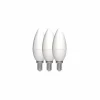 Ledlampen|Ledlamp Kaars 3,4W E14 - 3 stuks