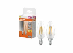 Ledlampen|Ledlamp Kaars 3,4W E14 2 stuks