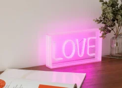Ledlamp Neon Love 23x12,5cm - kunststof - roze- Decoratieve Accessoires|Ledlampen
