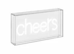 Decoratieve Accessoires|Ledlampen|Ledlamp Neon 23x13cm - kunststof - wit