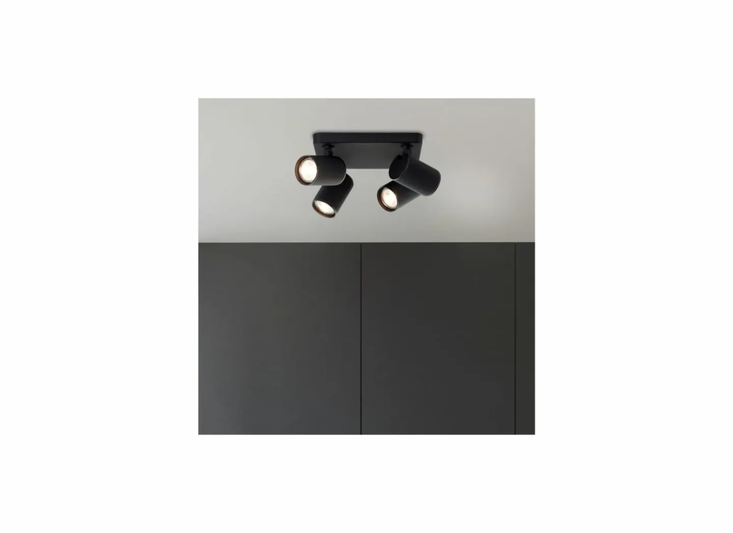 Brilliant Ledspot Marty met 4 spots 5W GU10- Opbouwspots|Opbouwspots