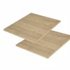 Kastaccessoires|Legplank Holmes 58x46,5cm MDF en eik fineer naturel, set van 2