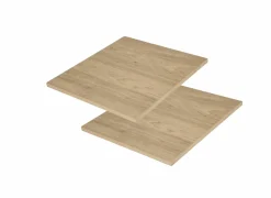 Kastaccessoires|Legplank Holmes 58x46,5cm MDF en eik fineer naturel, set van 2