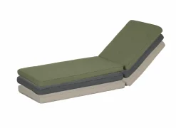 Ligbedkussen Summertime 190x62cm - polyestervezel - antraciet- Ligbedkussens