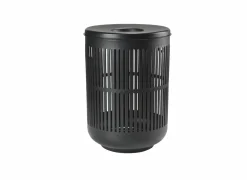 Linnenmanden|Linnenmanden|Linnenmand Ø40cmx54cm zwart