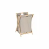 Linnenmanden|Linnenmanden|Linnenmand Tidy Box inklapbaar 46x36x68cm - polyestervezel & bamboe - beige