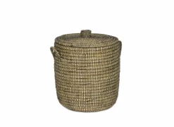 Linnenmand Yasuke Ø45x50/Ø40x45cm set van 2 naturel- Linnenmanden|Linnenmanden