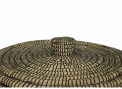 Linnenmand Yasuke Ø45x50/Ø40x45cm set van 2 naturel- Linnenmanden|Linnenmanden