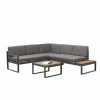 Loungeset Yin aluminium - antraciet- Loungesets|Tuinsets