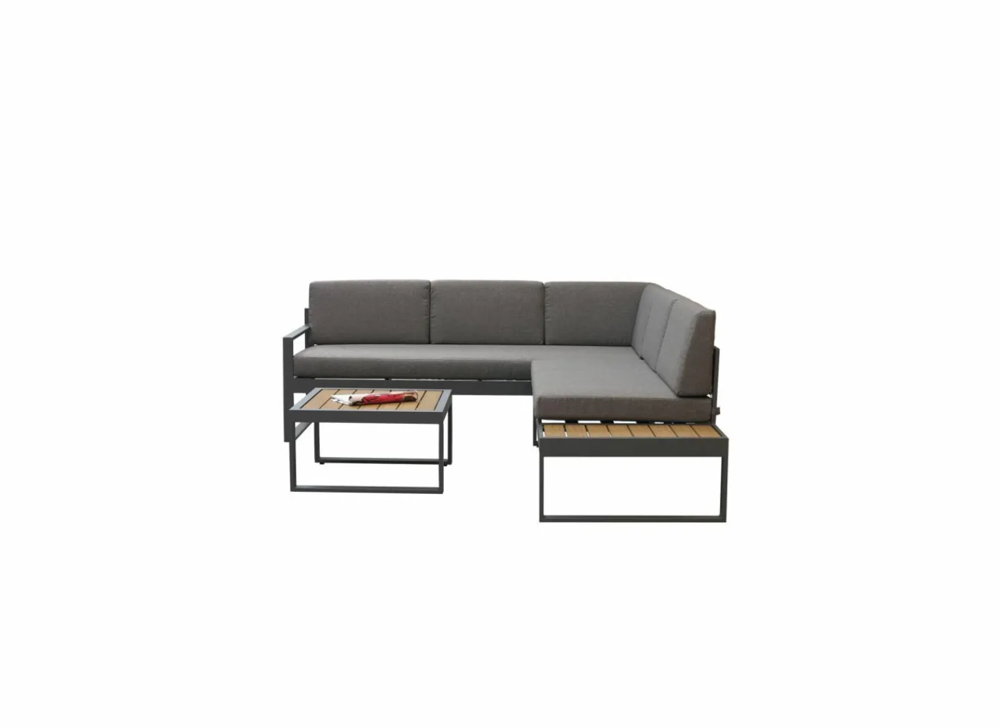 Loungeset Yin aluminium - antraciet- Loungesets|Tuinsets