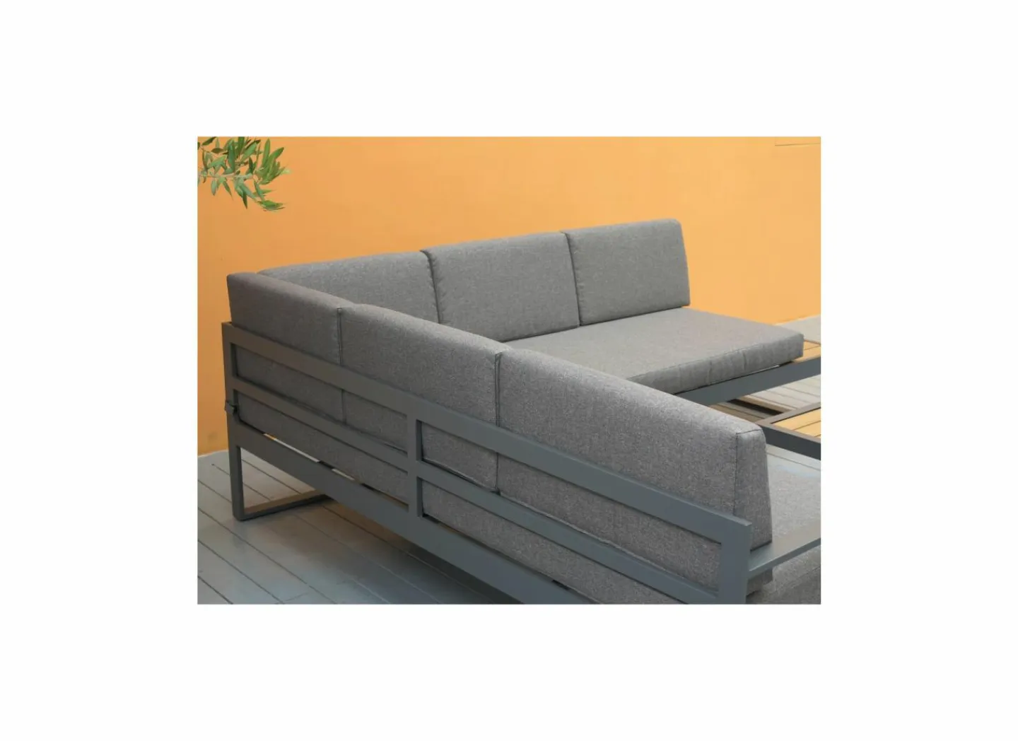 Loungeset Yin aluminium - antraciet- Loungesets|Tuinsets