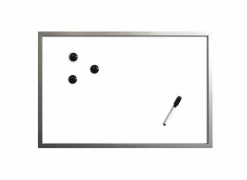 Bureau-Accessoires|Andere Wanddecoratie|Magnetisch whiteboard 40x60cm - FSC - grijs & zwart