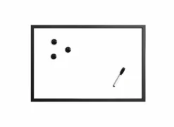 Bureau-Accessoires|Andere Wanddecoratie|Magnetisch whiteboard 40x60cm - FSC - grijs & zwart