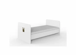 Babybedjes|Eenpersoonsbedden|Meegroeibed Cindy 70x140cm - decor - roze & wit