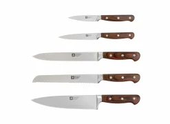 Messenblokken|Messenblok Virtuose 5-delig - hout/roestvrij staal