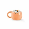Mok Charm Kat 45cl H8,4cm - keramiek - oranje- Koffietassen|Koffietassen