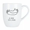 Cosy & Trendy Koffietassen|Koffietassen|Mok Cosy A hug in a mug 53cl - porselein - wit