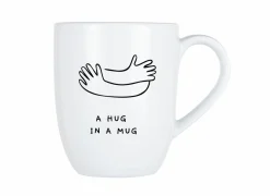 Cosy & Trendy Koffietassen|Koffietassen|Mok Cosy A hug in a mug 53cl - porselein - wit