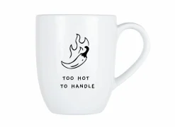 Cosy & Trendy Koffietassen|Koffietassen|Mok Cosy Too hot to handle 53cl - porselein - wit