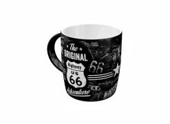 Koffietassen|Koffietassen|Mok Highway 66 33cl - keramiek - zwart