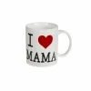 Mok I Love Mama 10x8cm - keramiek - wit- Koffietassen|Koffietassen