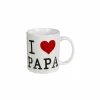 Mok I Love Papa 10x8cm - keramiek - wit- Koffietassen|Koffietassen
