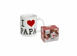 Mok I Love Papa 10x8cm - keramiek - wit- Koffietassen|Koffietassen