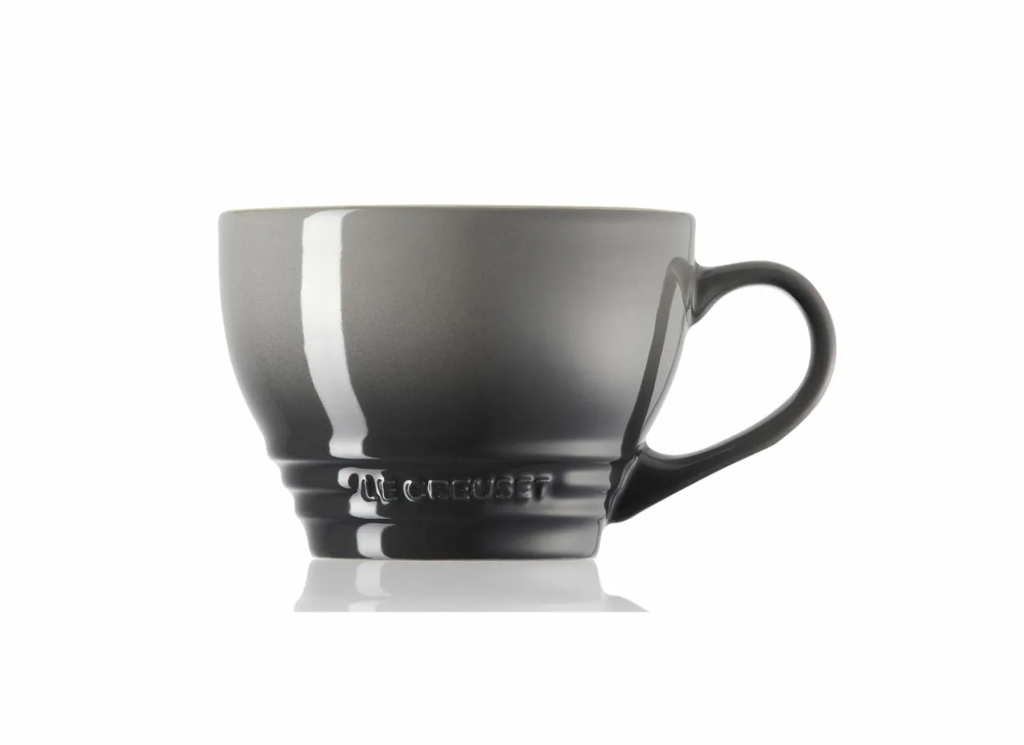 Le Creuset Mok 40cl - keramiek - grijs & zwart- Koffietassen|Koffietassen