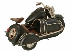 J line Moto Antiek 26x17,5x12cm - metaal - zwart- Decoratieve Accessoires