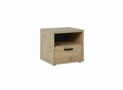 Nachttafels|Nachtkastje|Nachtkastje Casper 52x44x48cm - melamine - golden oak