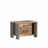 Nachttafels|Nachtkastje|Nachtkastje Clif 62x42x41cm - decor - old wood & beton