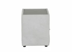 Nachtkastje|Nachtkastje Lancy 42,5x45x53cm - stof - ecru