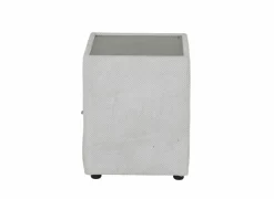 Nachtkastje|Nachtkastje Lancy 42,5x45x53cm - stof - ecru