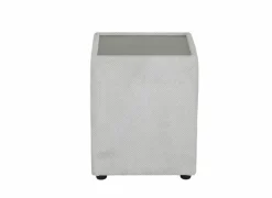 Nachtkastje|Nachtkastje Lancy 42,5x45x53cm - stof - ecru