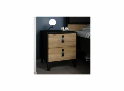 Nachttafels|Nachtkastje|Nachtkastje Lya 48x42x54cm - decor - cabezone oak & mauvella oak