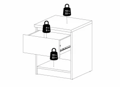 Nachtkastje|Nachtkastje Naia 41x40xH50cm - decor - cashmere & jackson hickory