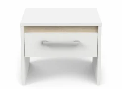 Nachtkastje Watson 40x35x32cm - decor - kronberg eik & wit- Nachttafels|Nachtkastje