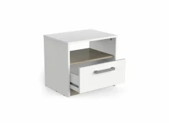 Nachtkastje|Nachtkastje Watson 46x41x35cm - decor - kronberg eik & wit