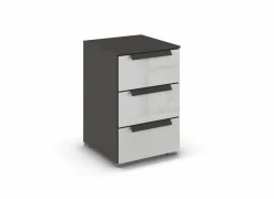 Nachttafels|Nachtkastje 40x42x61cm - decor - grijs & grafiet