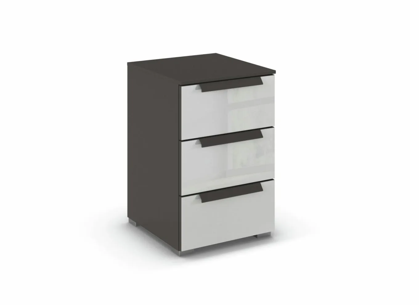 Nachttafels|Nachtkastje 40x42x61cm - decor - grijs & grafiet