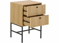 Nachttafels|Nachtkastje 46x40x70cm - decor - bruin