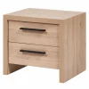 Nachtkastje 50x42x46cm - decor - beige & bruin- Nachttafels|Nachtkastje