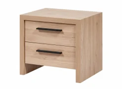 Nachtkastje 50x42x46cm - decor - beige & bruin- Nachttafels|Nachtkastje