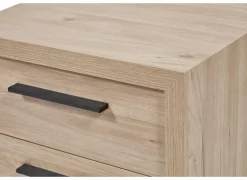 Nachtkastje 50x42x46cm - decor - beige & bruin- Nachttafels|Nachtkastje