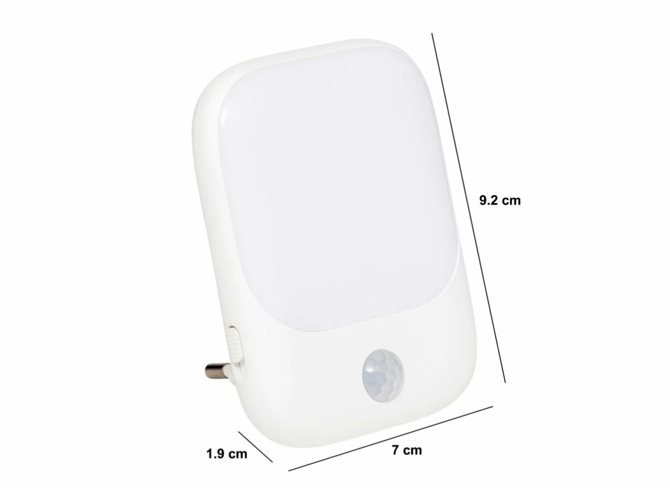 Nachtlampjes|Nachtlampjes|Nachtlampje met bewegingssensor H9,2cm - kunststof - wit