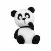 Nachtlampje Panda H13,5cm - kunststof - wit/zwart inclusief batterij- Nachtlampjes|Nachtlampjes